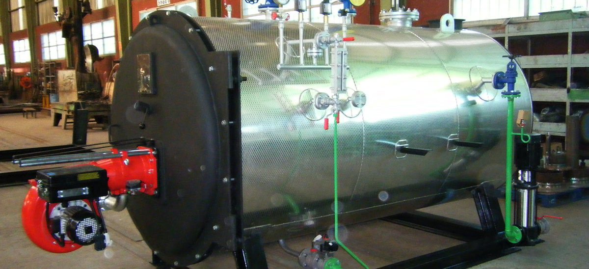Frontal de caldera pirotubular de vapor CBC